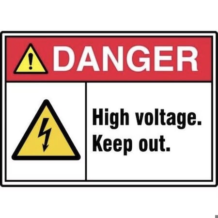 Accuform ANSI ISO DANGER Safety Sign HIGH MRLC113VS MRLC113VS